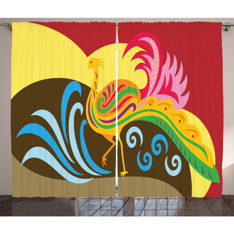 Colorful Abstract Ethnic Curtain