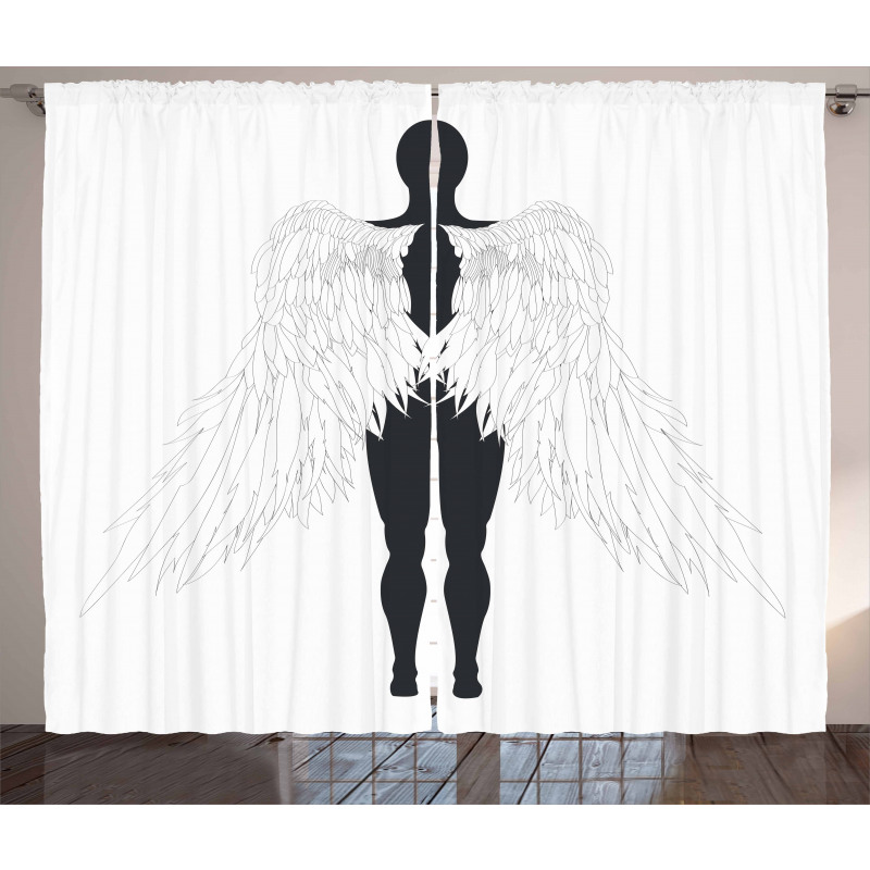 Silhouette Art Curtain