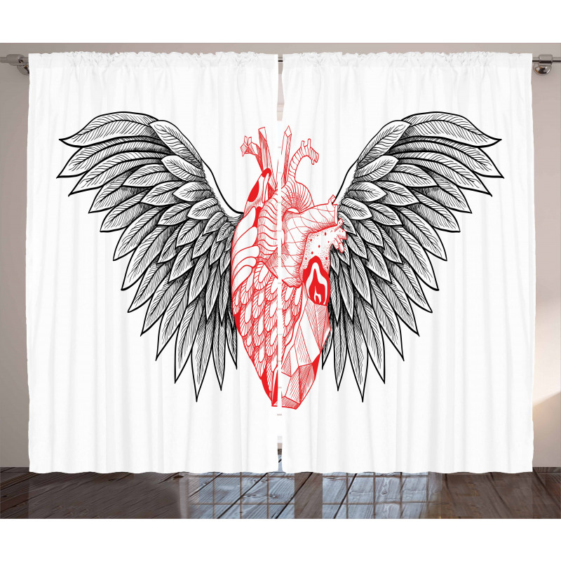 Realist Human Heart Curtain