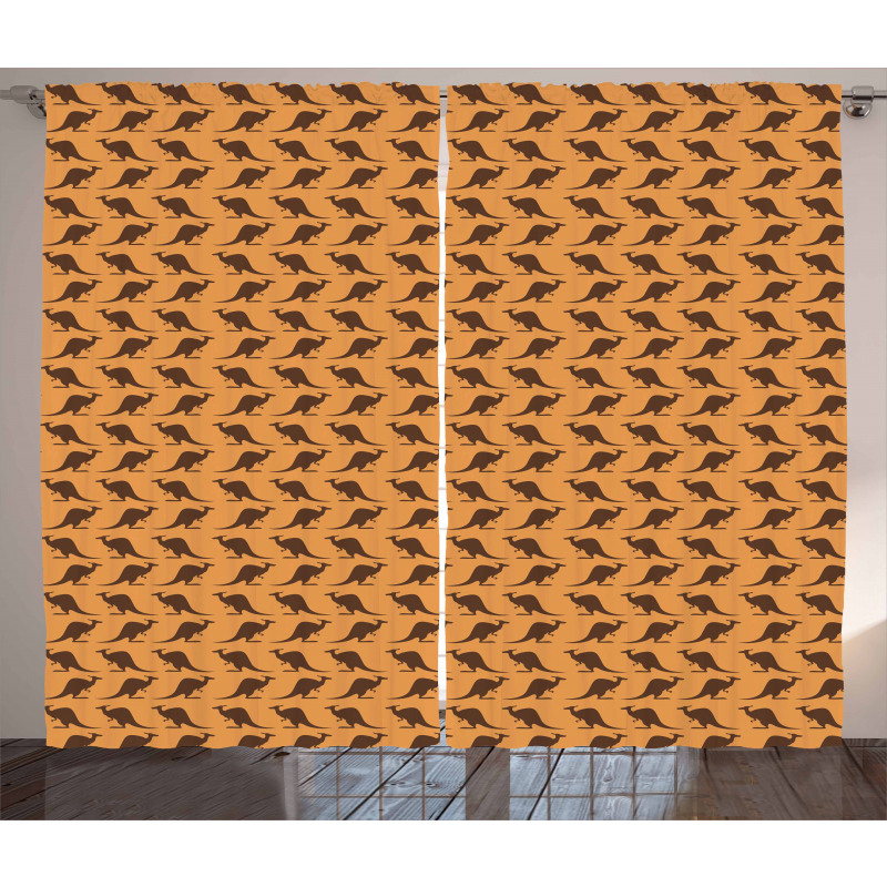 Dichromed Animal Pattern Curtain