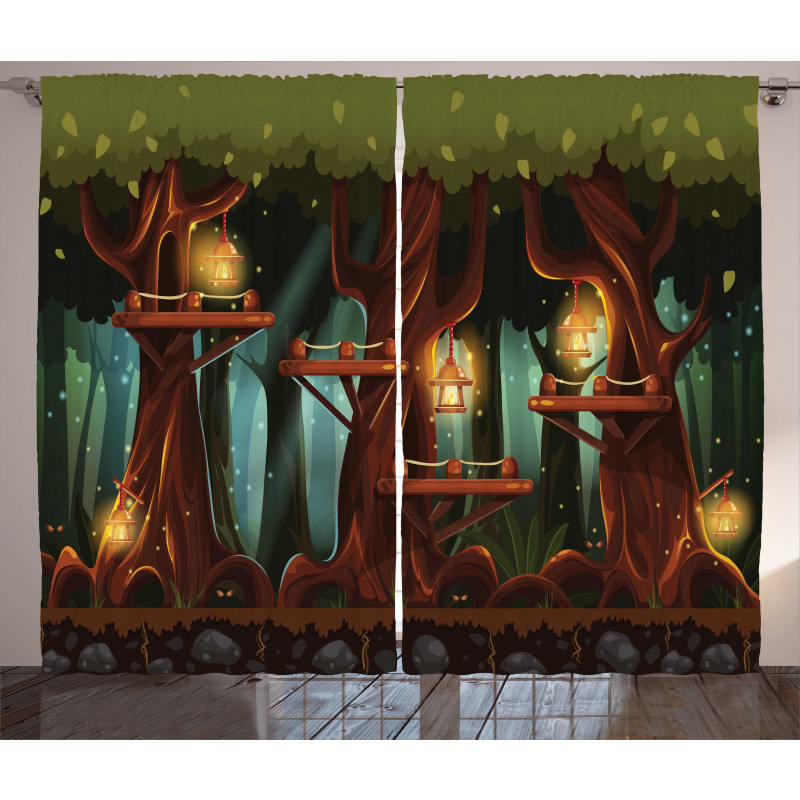 Fairy Forest Woodland Curtain