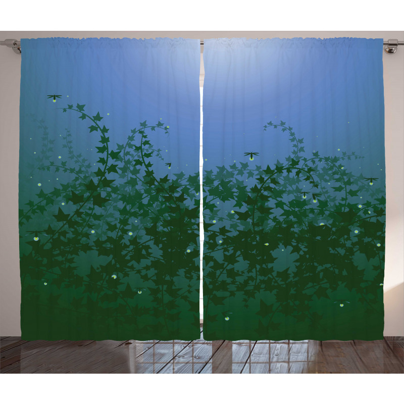 Nature Forest Spring Image Curtain