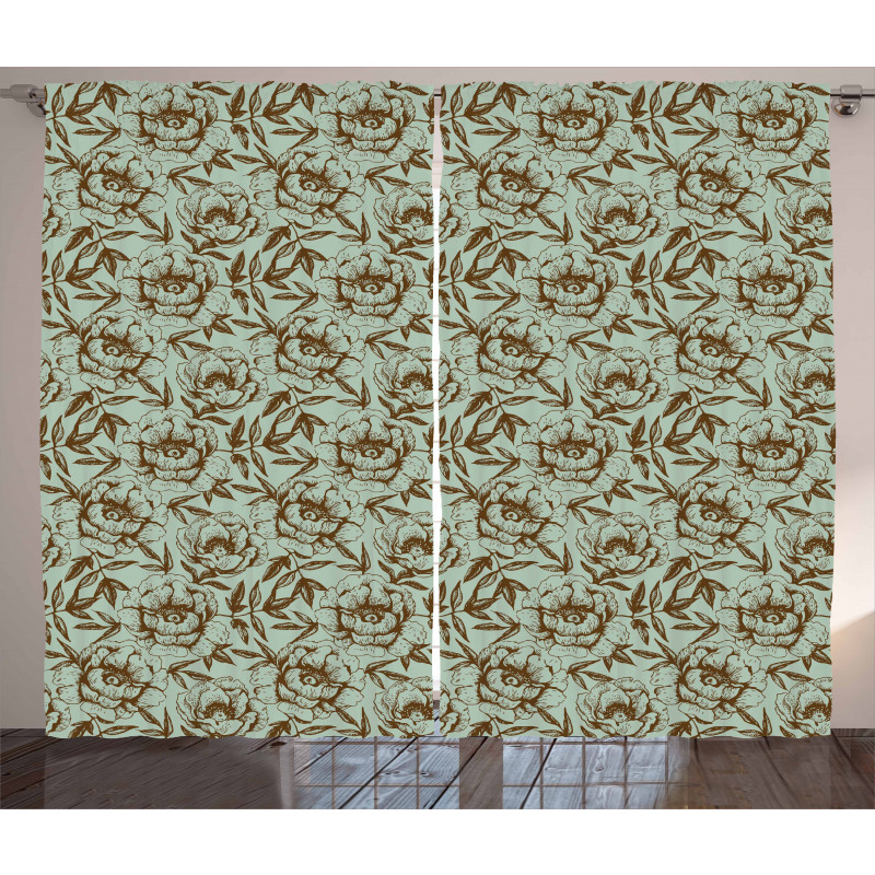 Vintage Romance Floral Curtain