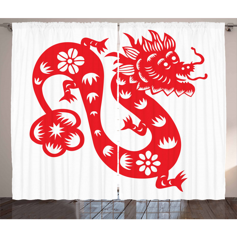 Japanese Art Dragon Curtain
