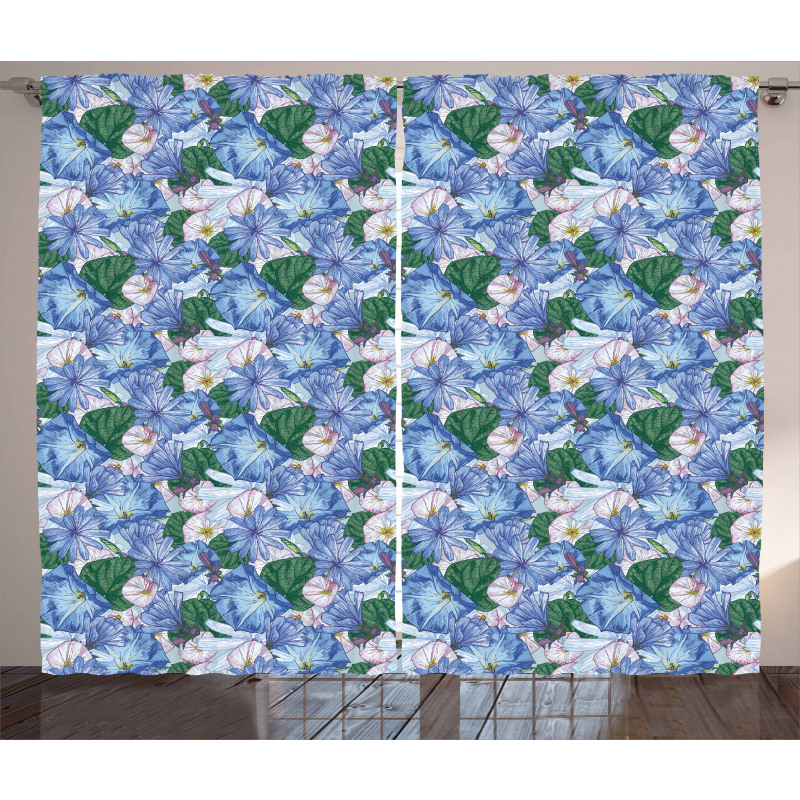 Repeating Exotic Botany Curtain