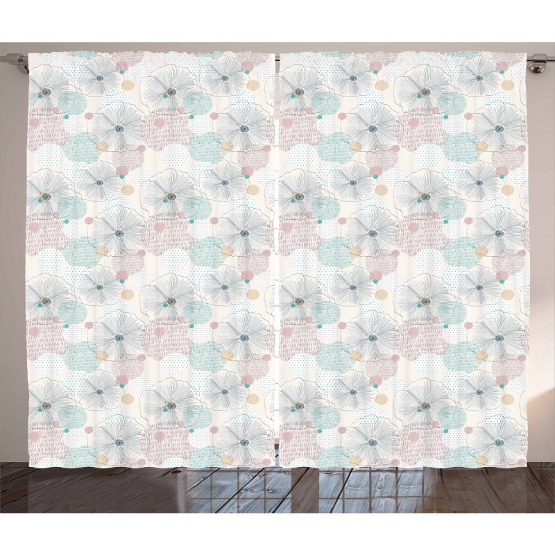 Dotted Spring Backdrop Curtain