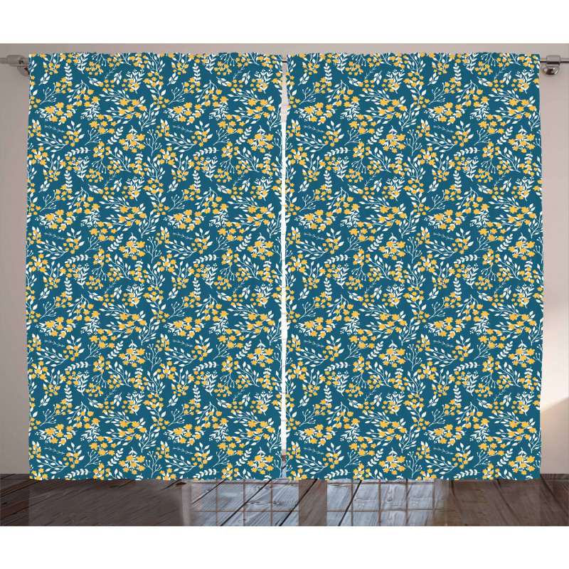 Flower Bouquet Botanical Curtain