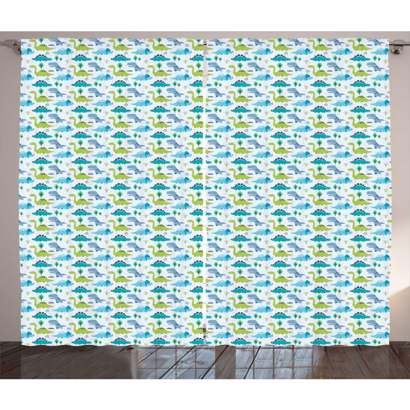 Kids Nursery Boys Cartoon Curtain