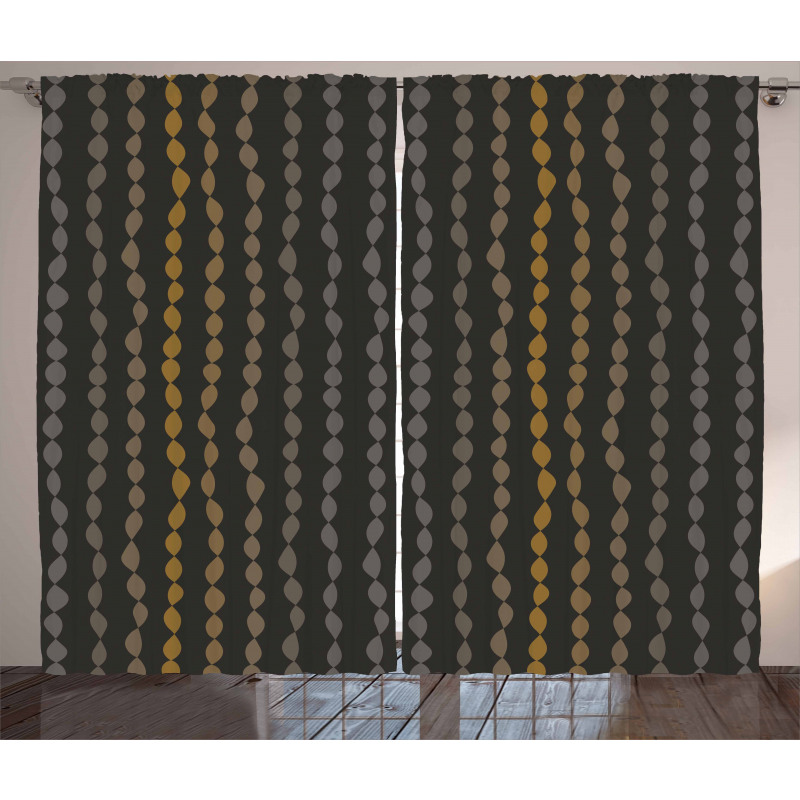 Strings of Beads Pattern Curtain