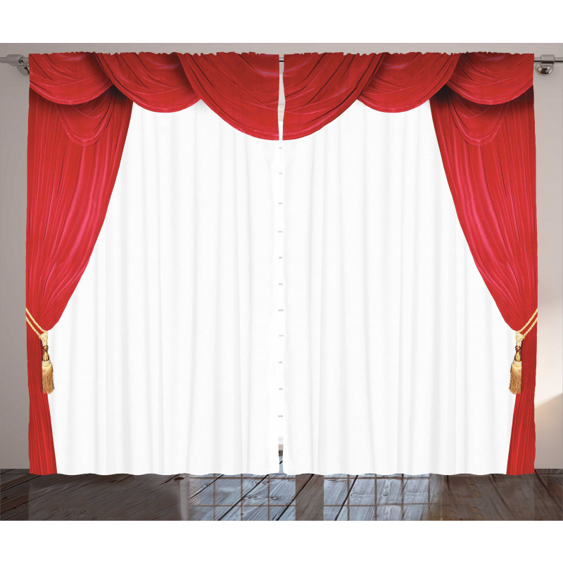 Classic Stage Curtains Open Curtain