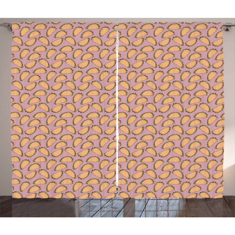 Fiesta Time Cuisine Curtain