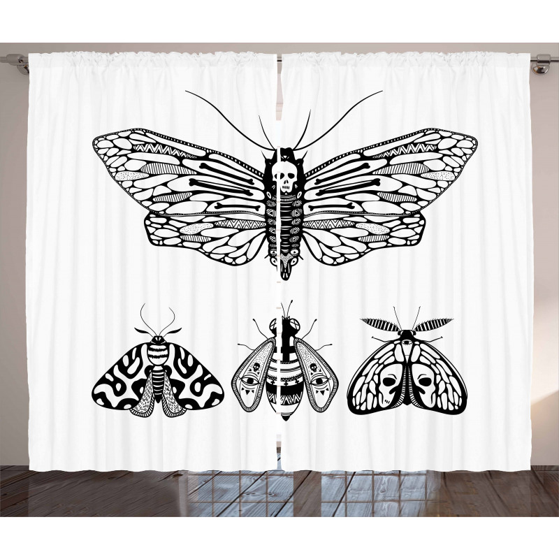 Minimalist Wings Art Curtain