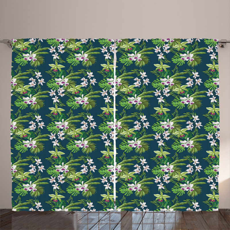 Banana Leaf Island Jungle Curtain