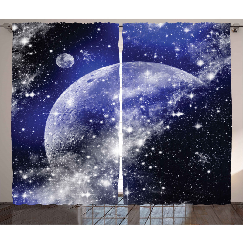 Nebula Galaxy Scenery Curtain