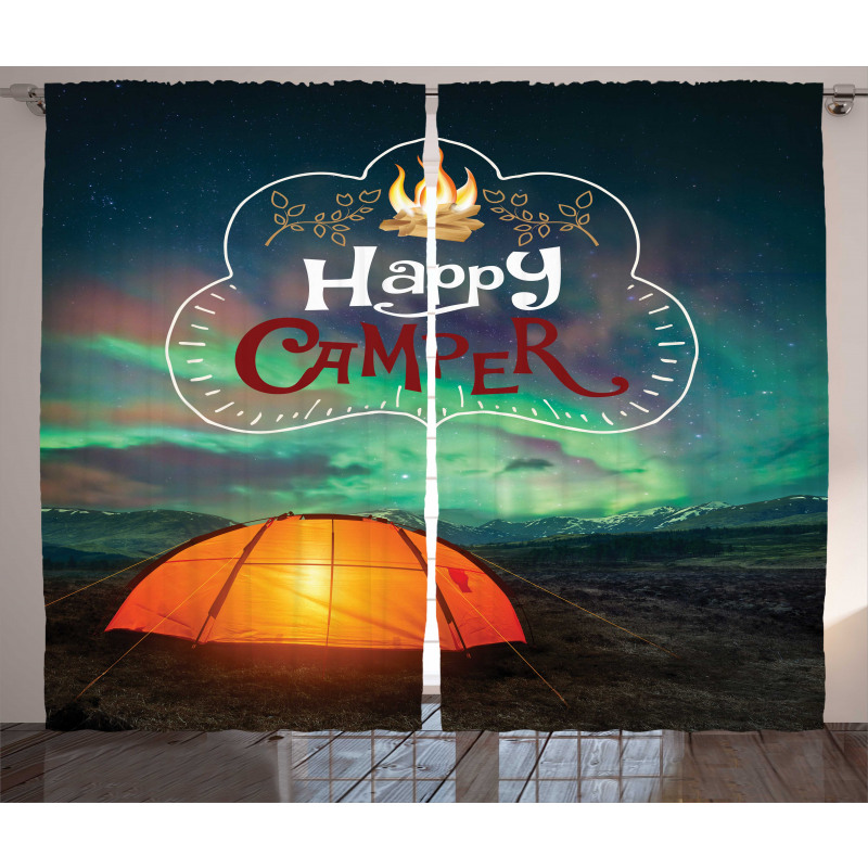 Aurora Borealis Tent Curtain