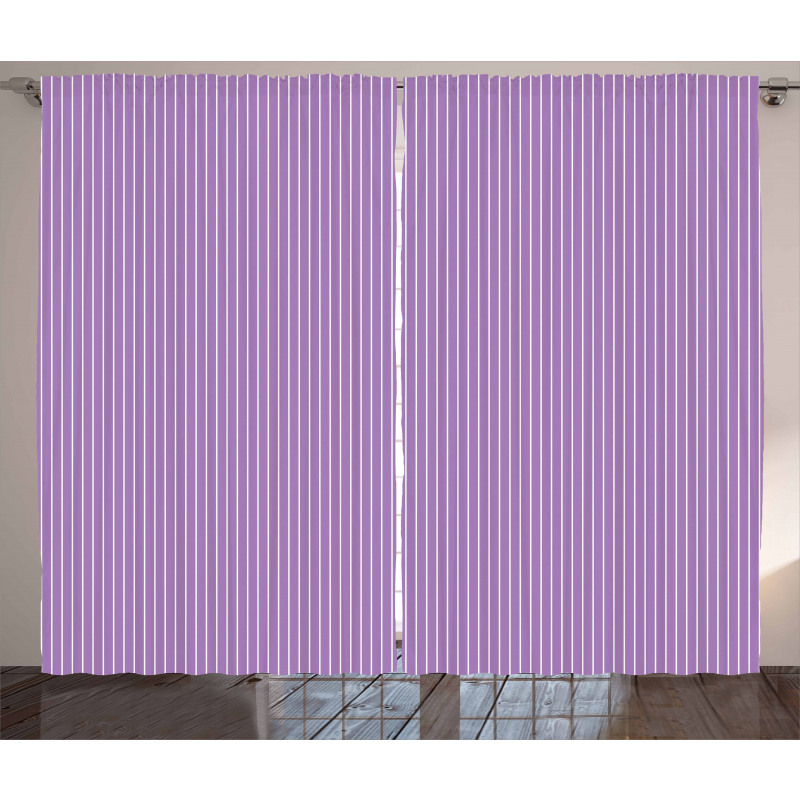 Soft Pastel Stripes Curtain