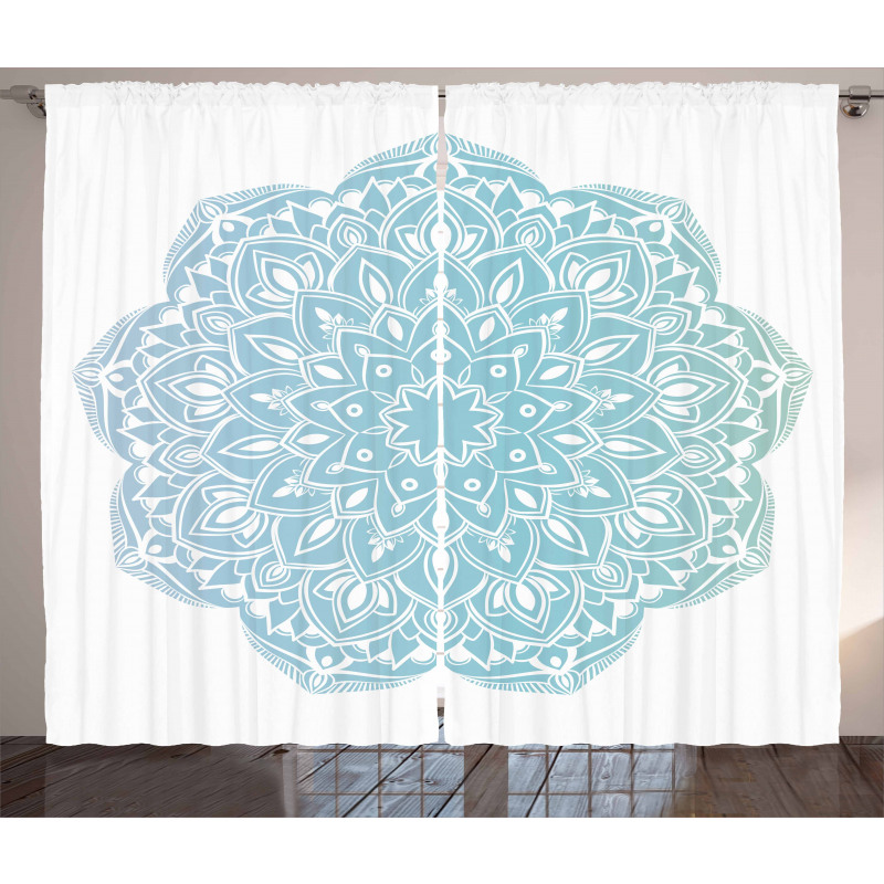 Oriental Round Motif Curtain