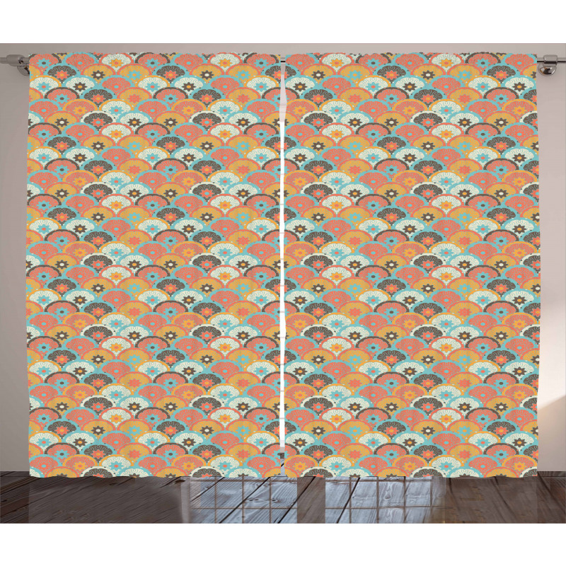 Middle Easter Tile Motif Curtain