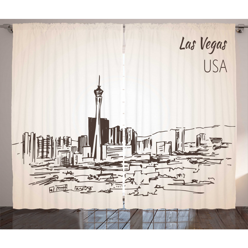 Nevada State Hand Drawn Curtain