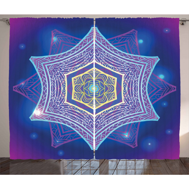 Hexagons and Stars Curtain