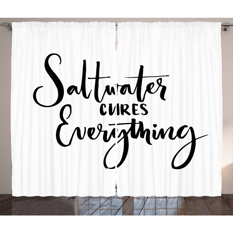 Saltwater Cures Everything Curtain