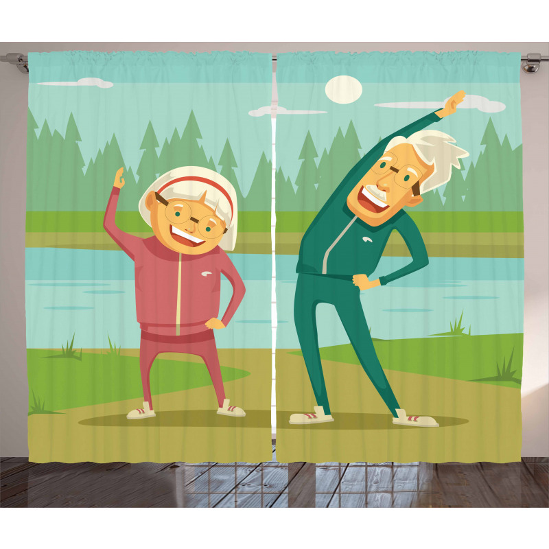 Retirement Activity Design Curtain