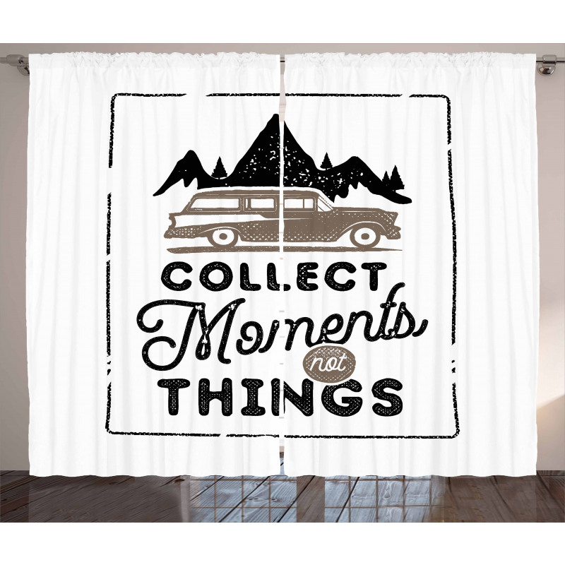 Collect Moments Not Things Curtain