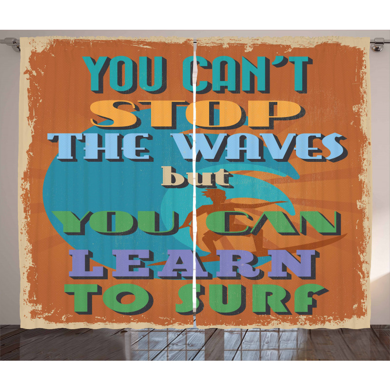 You Can Learn to Surf Curtain