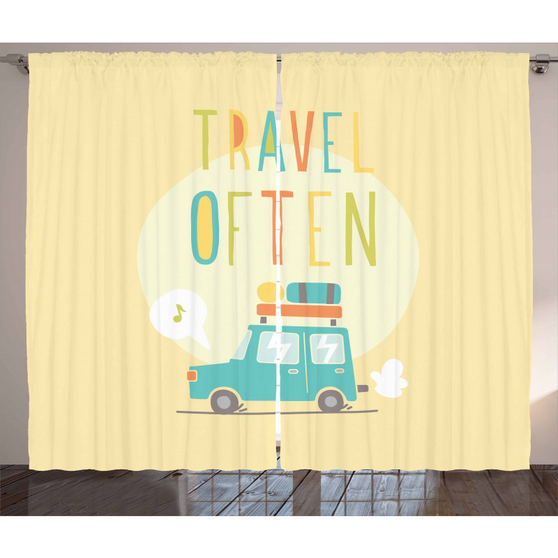 Road Trip Travel Often Curtain