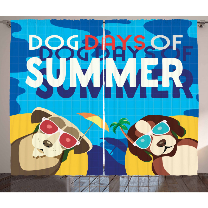 Dogs Days of Summer Curtain