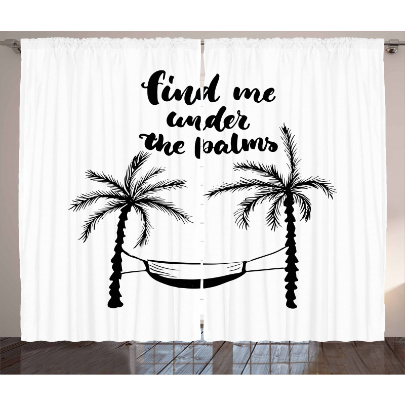 Find Me Under Palms Curtain