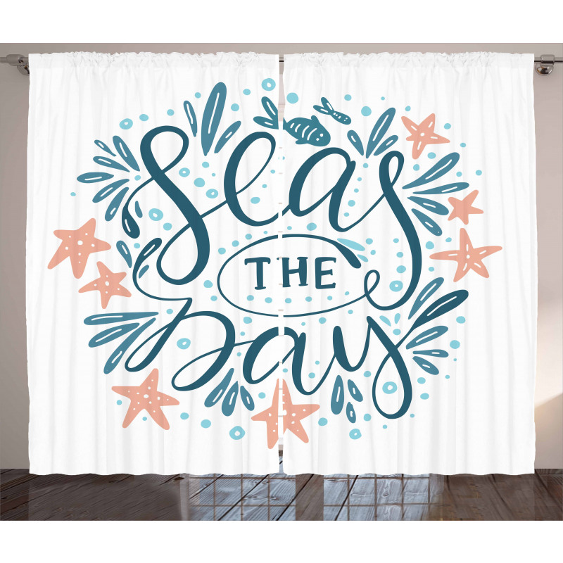 Seas Day Starfishes Curtain