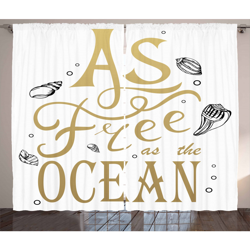 As Free As the Ocean Curtain