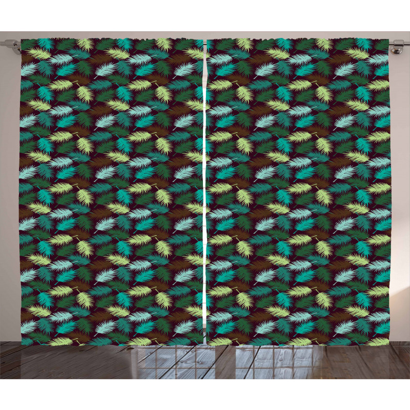 Exotic Torbay Palm Leaves Curtain