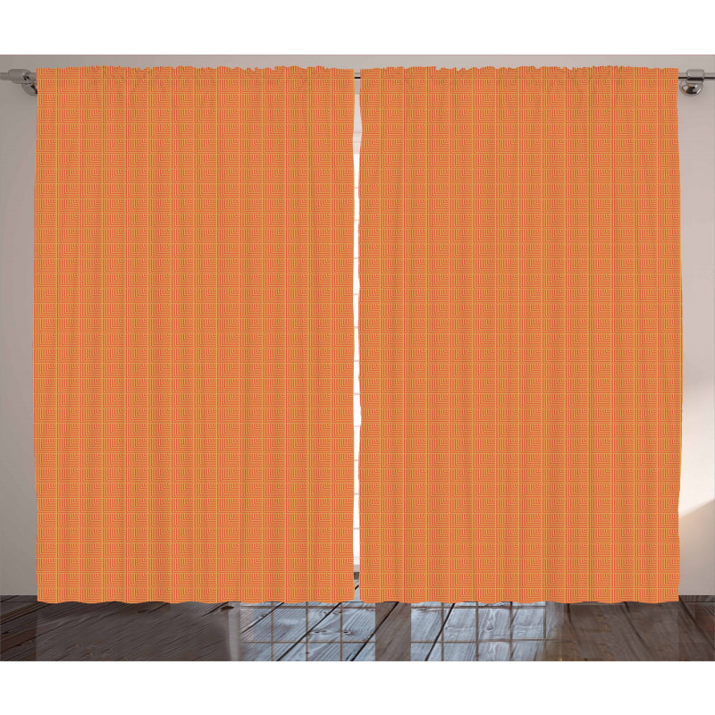 Angled Lines Composition Curtain