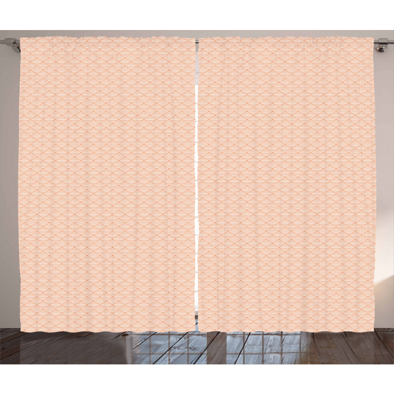 Monochrome Scale Design Curtain