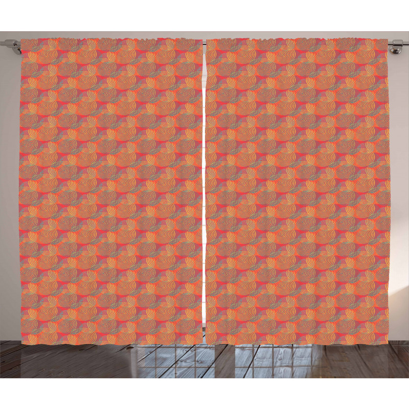 Colorful Spirals Backdrop Curtain