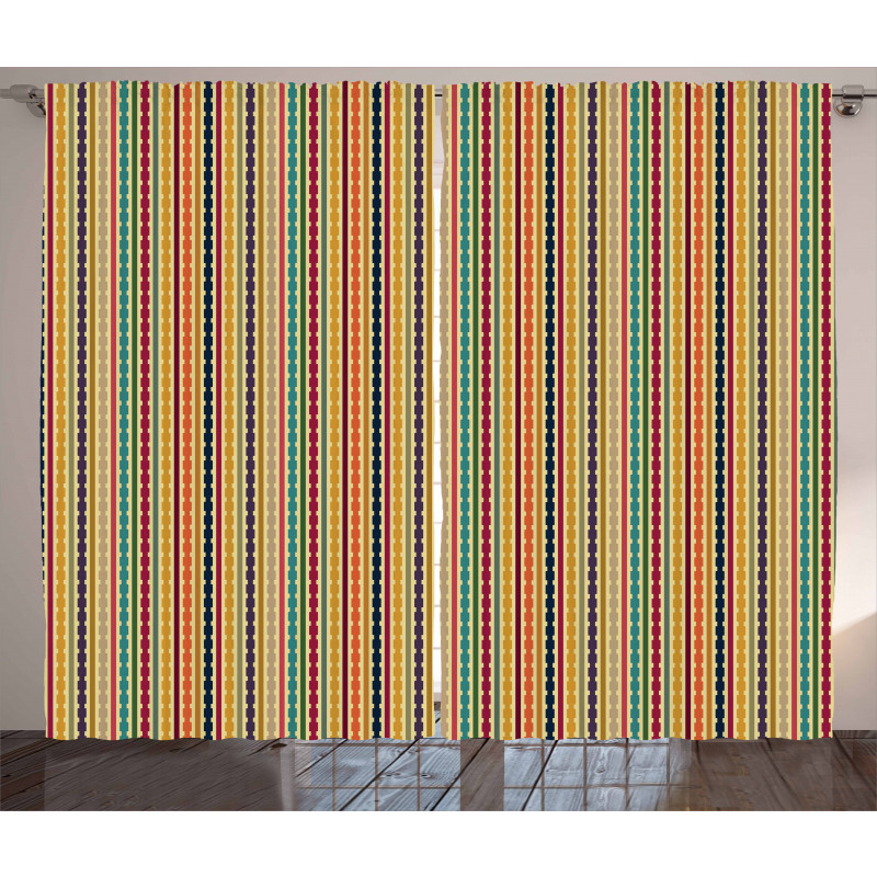 Simplistic Shape Pattern Curtain