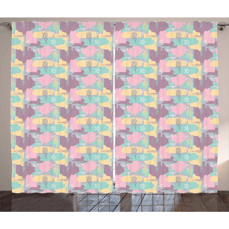 Funky Conceptual Pattern Curtain