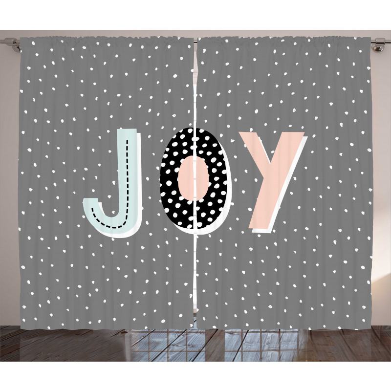 Cartoon Illustrated Message Curtain