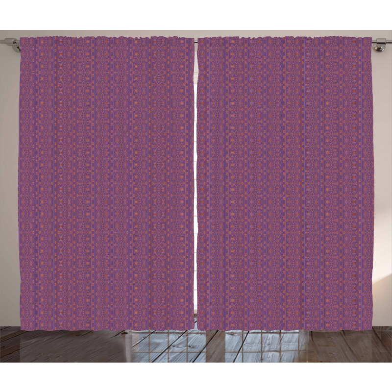 Arrows and Rhombus Shapes Curtain