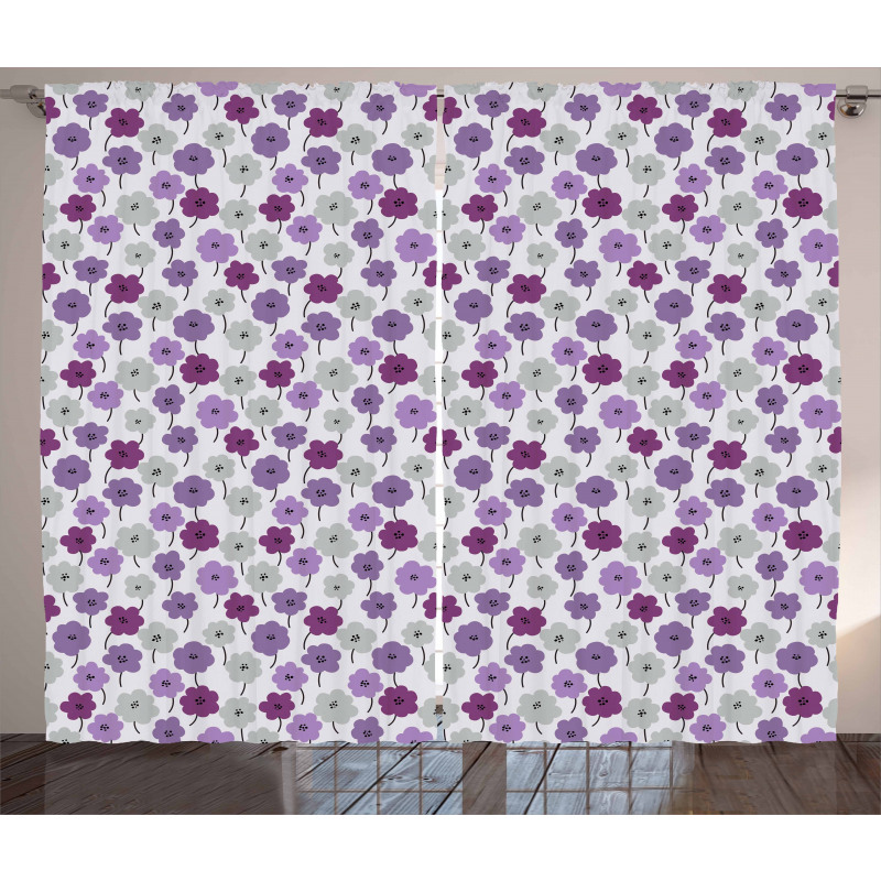 Blossoming Flowers Curtain