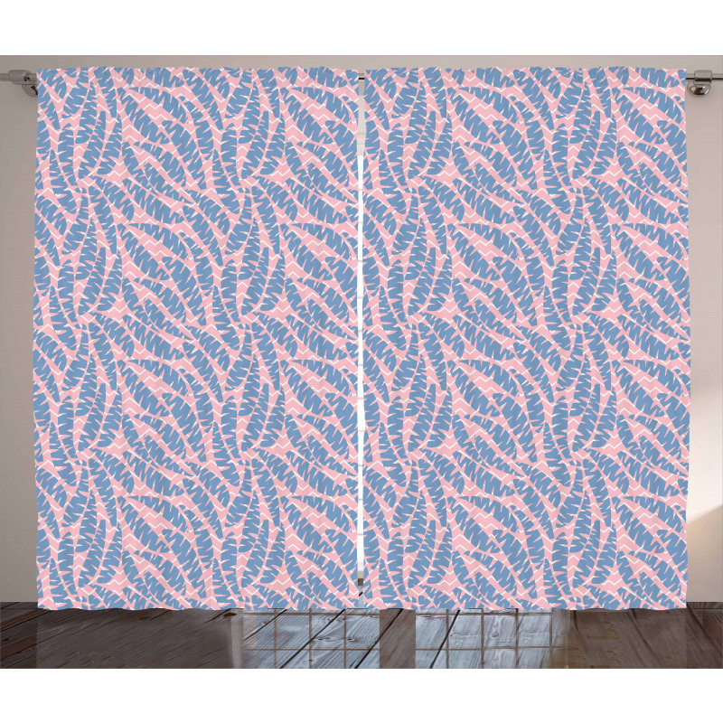 Angled Wavy Lines Background Curtain