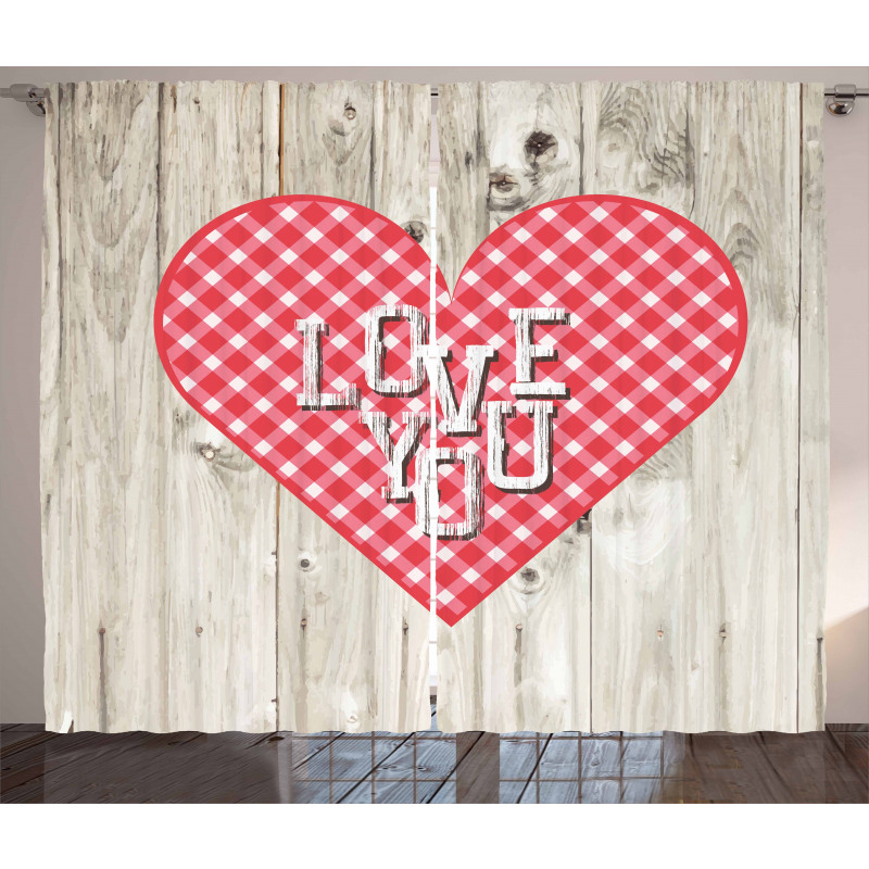 Valentines Day Themed Heart Curtain