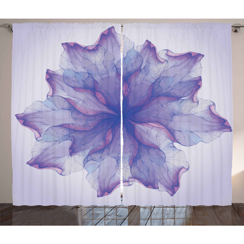 Blossoming Petals Pattern Curtain