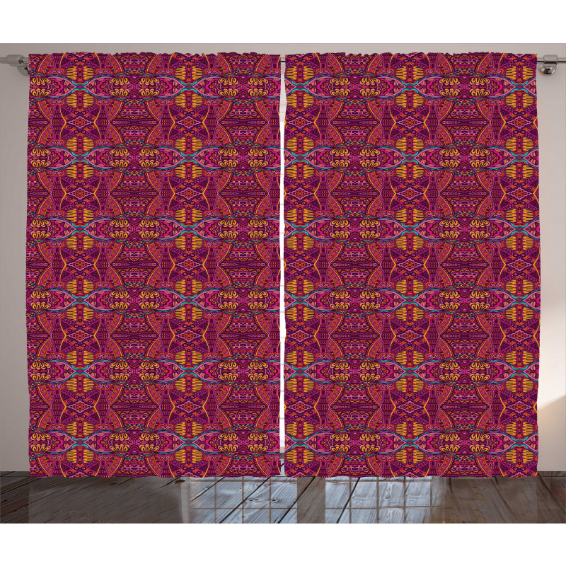 Psychedelic Ornamentation Curtain