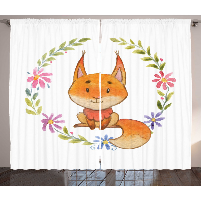 Forest Friend Floral Curtain