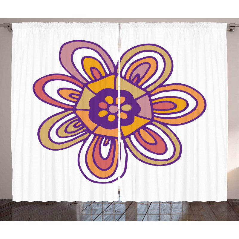 7 Petal Lonely Flower Curtain