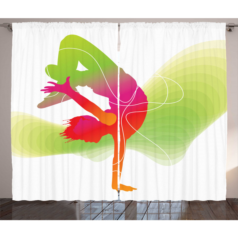 Colorful Sporty Theme Curtain