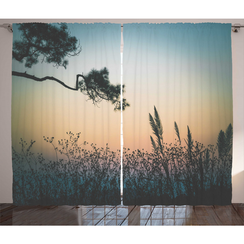 Thailand Phurue Sunset Curtain